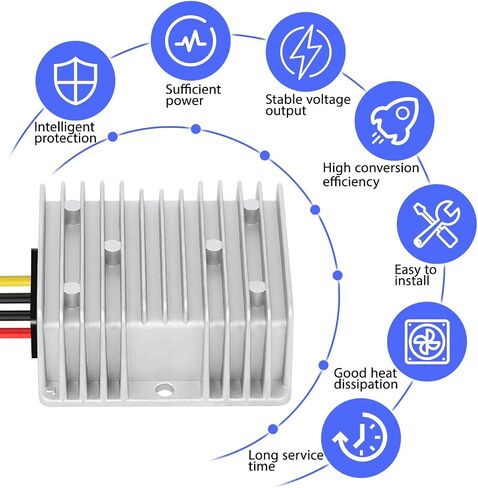 LeMotech DC 12v to 24v Converter 10A 240W Step Up Converter Voltage Reducer IP68 Waterproof Transformer for Golf Cart Truck Boat Vehicle in Saudi Arabia