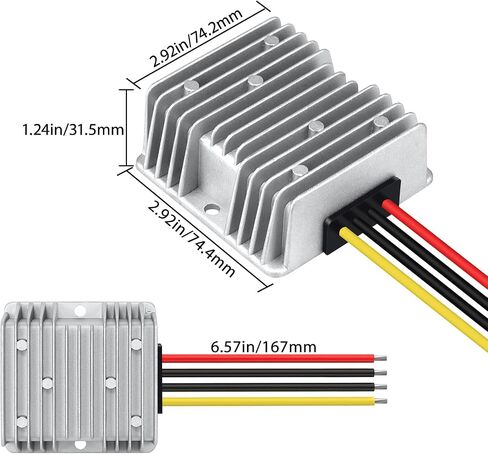LeMotech DC 12v to 24v Converter 10A 240W Step Up Converter Voltage Reducer IP68 Waterproof Transformer for Golf Cart Truck Boat Vehicle in Saudi Arabia