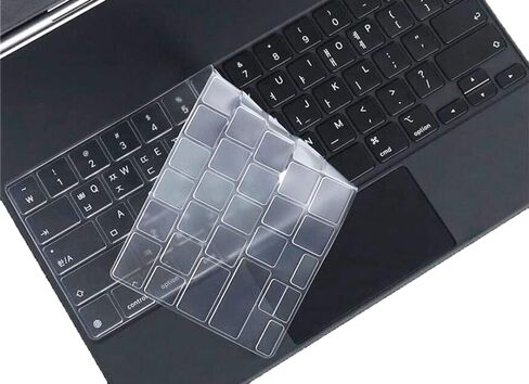 غطاء حماية للوحة المفاتيح من السيليكون متوافق مع iPad Air الجيل الرابع وiPad Pro مقاس 11 بوصة مع لوحة المفاتيح السحرية (الجيل الثالث والجيل الثاني) (شفاف) in Kuwait