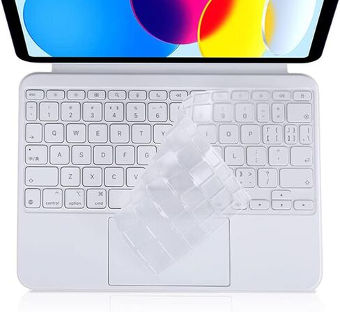 غطاء حماية للوحة المفاتيح من السيليكون متوافق مع iPad Air الجيل الرابع وiPad Pro مقاس 11 بوصة مع لوحة المفاتيح السحرية (الجيل الثالث والجيل الثاني) (شفاف) in Kuwait