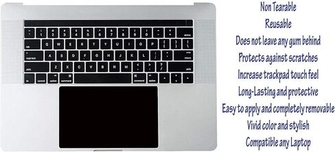 (عبوة من 2) غطاء واقي لوحة اللمس للكمبيوتر المحمول من Ecomaholics لجهاز ASUS VivoBook S15 S532 مقاس 15.6 بوصة، واقي وسادة أسود غير لامع مضاد للخدش in Kuwait