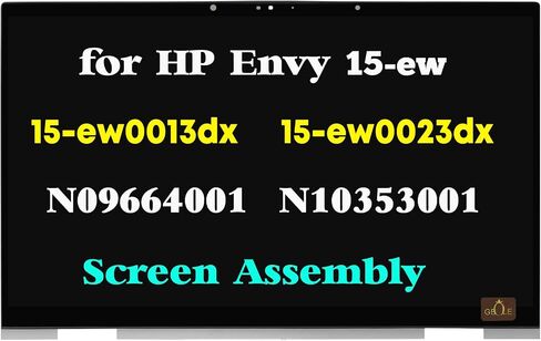 استبدال شاشة GBOLE لجهاز HP 15-EW 15-ew0013dx 15-ew0023dx 15-ew0797nr N09664-001 N10353-001 شاشة LCD تعمل باللمس لوحة تجميع رقمية 1920x1080 FHD (فضي) in Kuwait
