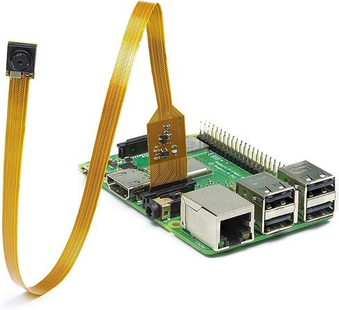 Arducam وحدة كاميرا صغيرة بمستشعر 1/4 بوصة 5 ميجابكسل مع كابل مرن لـ Raspberry Pi 4B، 3B+، 2B in Saudi Arabia