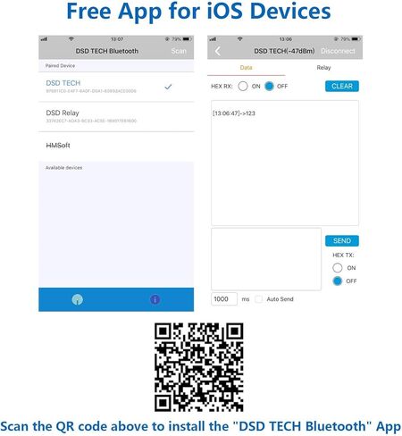 DSD TECH DSD TECH HM-10 Master and Slave Bluetooth 4.0 LE وحدة iBeacon متوافقة مع iPhone وiPad مع 4 كابل Dupont PIN لـ Arduino in Saudi Arabia