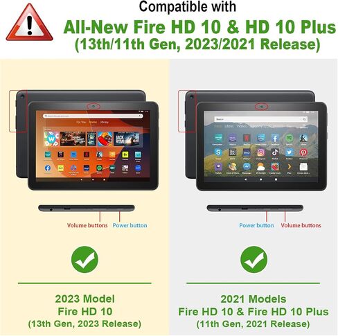 Fintie Case for All-New Amazon Fire HD 10 and 10 Plus Tablet (13th/11th Generation, 2023/2021 Release) 10.1" - [Multi-Angle] Stand Cover with Pocket Auto Wake/Sleep, Turquoise in Saudi Arabia