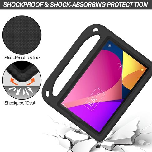 حافظة XunyLyee للأطفال لجهاز TCL Tab 8 LE (8.0 بوصة) موديل 9137W EVA مقبض مضاد للصدمات غطاء حامل خفيف الوزن، أرجواني in Kuwait