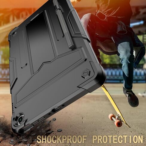 حافظة Elitegadget لهاتف Amazon Fire Max 11 (الجيل الثالث عشر، إصدار 2023) - غطاء حماية هجين عالي التحمل مع مسند + 1 واقي شاشة وقلم عشوائي (كاندي/وردي) in Kuwait