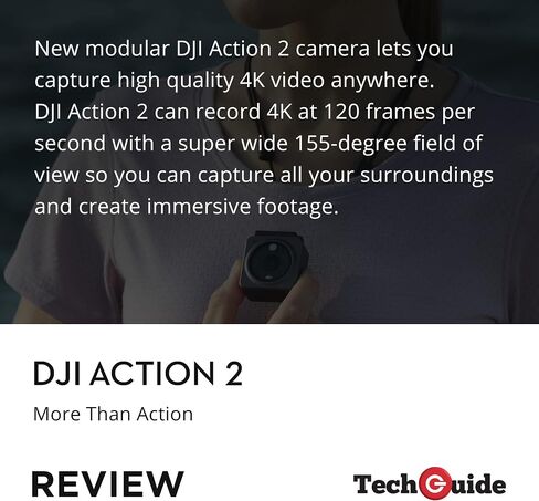 مجموعة الطاقة DJI Action 2 - كاميرا الحركة مع وحدة تمديد البطارية، والملحقات المغناطيسية، والثبات، وكاميرا محمولة in Saudi Arabia