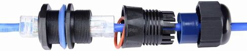 ANMBEST 10 قطعة لوحة تركيب RJ45 موصل مقاوم للماء Cat5/5e/6 إيثرنت LAN كابل مقرنة مع غطاء مقاوم للماء/الغبار للشبكة الخارجية in Saudi Arabia