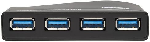 Tripp Lite 7-Port USB-A Mini Hub - USB 3.2 Gen 1، ما يصل إلى 5 جيجابت في الثانية، التوصيل والتشغيل لا حاجة إلى برامج، محولات التوصيل الدولية للمملكة المتحدة والاتحاد الأوروبي وأستراليا - ضمان لمدة عام (U360-) 007-INT) in Saudi Arabia