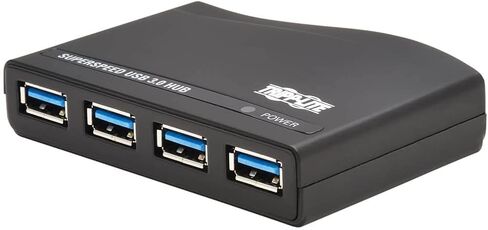 Tripp Lite 7-Port USB-A Mini Hub - USB 3.2 Gen 1، ما يصل إلى 5 جيجابت في الثانية، التوصيل والتشغيل لا حاجة إلى برامج، محولات التوصيل الدولية للمملكة المتحدة والاتحاد الأوروبي وأستراليا - ضمان لمدة عام (U360-) 007-INT) in Saudi Arabia