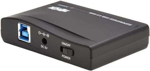 Tripp Lite 7-Port USB-A Mini Hub - USB 3.2 Gen 1، ما يصل إلى 5 جيجابت في الثانية، التوصيل والتشغيل لا حاجة إلى برامج، محولات التوصيل الدولية للمملكة المتحدة والاتحاد الأوروبي وأستراليا - ضمان لمدة عام (U360-) 007-INT) in Saudi Arabia