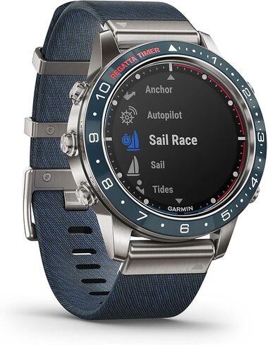 Garmin MARQ Captain, Men's Luxury Tool Watch with Advanced Nautical Features, Track Wind Speed, Direction, Temperature and Tide Information in Saudi Arabia