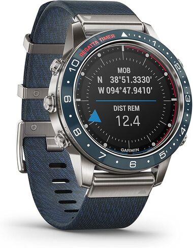 Garmin MARQ Captain, Men's Luxury Tool Watch with Advanced Nautical Features, Track Wind Speed, Direction, Temperature and Tide Information in Saudi Arabia