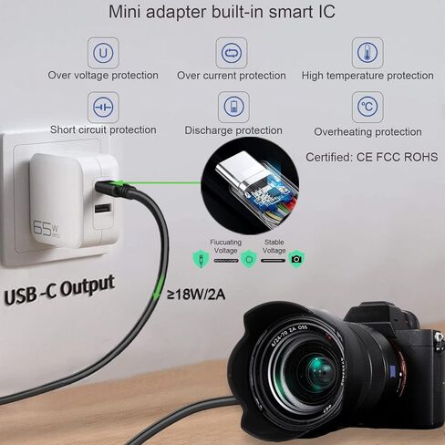 HY1C DMW-DCC11 DC المقرنة BLG10 الدمية بطارية USB كابل عدة استبدال DMW-AC8 AC10 محول الطاقة AC لباناسونيك Lumix DMC-GX7 GX85 GX80 GF3 GF5 GF6 GX9 ZS60 ZS70 ZS80 ZS100 ZS110 TZ100 كاميرات. in Kuwait
