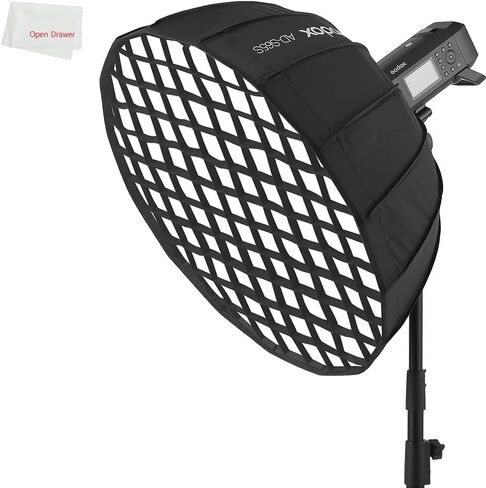 Godox AD-S85S Softbox 33in 85cm Portable Quickly Fast Installation Parabolic Softbox with Honeycomb Grid Compatible for AD300Pro AD400Pro in Saudi Arabia