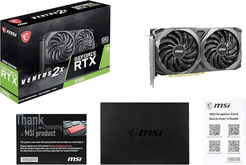 ام اس اي جي فورس ار تي اكس 3060 فينتوس 2X 12 جيجا او سي، بطاقة رسومات للالعاب - RTX 3060 in Saudi Arabia