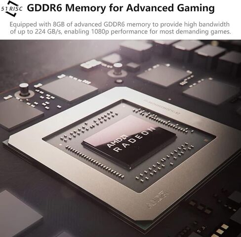 بطاقة رسومات 51RISC RX 6700، 10 جيجابايت GDDR6 160bit PCIe 4.0 لوحة خلفية معدنية HDMI DP بطاقة فيديو للألعاب لسطح المكتب (Radeon RX 6700 10 جيجابايت) in Saudi Arabia