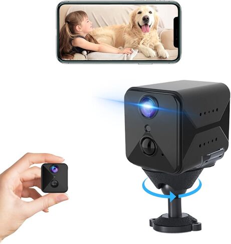 aidowocam 2023 ترقية 4K كاميرا تجسس واي فاي كاميرا خفية، كاشف الكاميرا، 100 يوم عمر البطارية الاحتياطية، تنبيهات كشف الحركة AI، رؤية ليلية واضحة، كاميرا مراقبة تسجيل في الوقت الحقيقي للداخلية in Kuwait