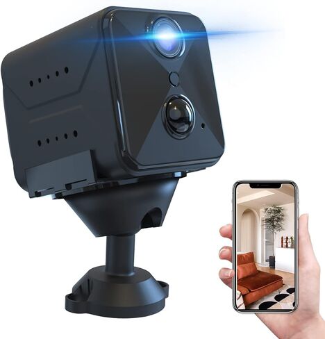 aidowocam 2023 ترقية 4K كاميرا تجسس واي فاي كاميرا خفية، كاشف الكاميرا، 100 يوم عمر البطارية الاحتياطية، تنبيهات كشف الحركة AI، رؤية ليلية واضحة، كاميرا مراقبة تسجيل في الوقت الحقيقي للداخلية in Kuwait