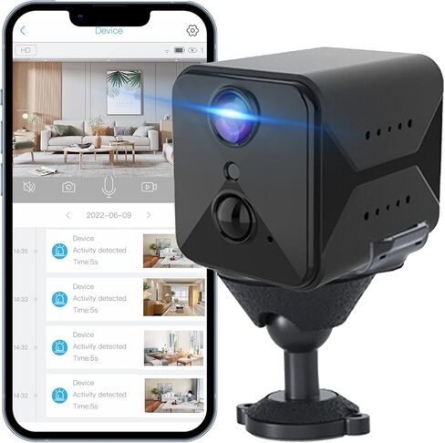 aidowocam 2023 ترقية 4K كاميرا تجسس واي فاي كاميرا خفية، كاشف الكاميرا، 100 يوم عمر البطارية الاحتياطية، تنبيهات كشف الحركة AI، رؤية ليلية واضحة، كاميرا مراقبة تسجيل في الوقت الحقيقي للداخلية in Kuwait