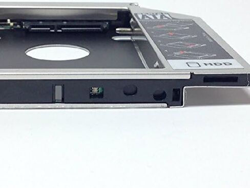 غطاء حاملة HIGHROCK SATA 2nd HDD لفتحة محرك الأقراص الضوئي Universal CD/DVD-ROM مقاس 12.7 مم (للقرص الرقمي وHDD) in Kuwait