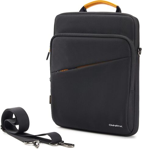 Omnpak حقيبة iPad مقاس 12.9 بوصة، حقيبة حمل للكمبيوتر اللوحي، حقيبة كتف للكمبيوتر اللوحي مع جيوب تخزين تناسب iPad Pro 12.9 M2، iPad 10th/9th Generation، Surface Pro 7+/7/6/5/4/3 in Kuwait
