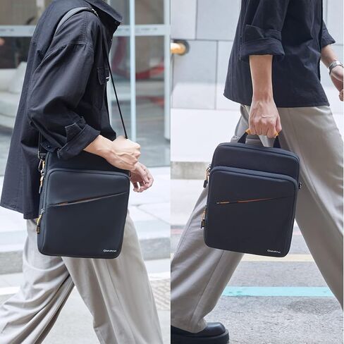 Omnpak حقيبة iPad مقاس 12.9 بوصة، حقيبة حمل للكمبيوتر اللوحي، حقيبة كتف للكمبيوتر اللوحي مع جيوب تخزين تناسب iPad Pro 12.9 M2، iPad 10th/9th Generation، Surface Pro 7+/7/6/5/4/3 in Kuwait