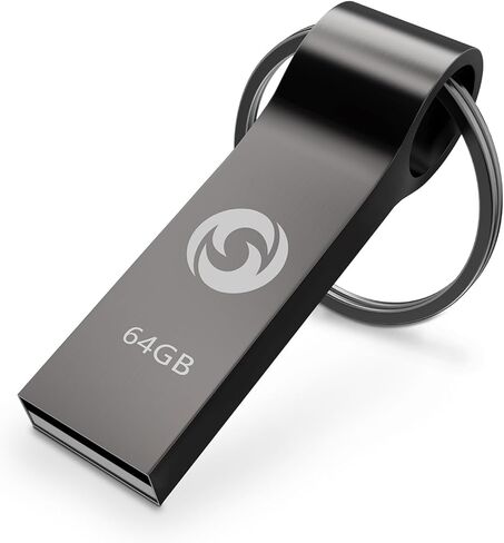 ذاكرة فلاش USB سعة 64GB، ذاكرة USB 3.0 محمولة عالية السرعة، مقاومة للماء، ذاكرة تخزين كبيرة للبيانات، تأتي مع سلسلة مفاتيح للكمبيوتر/اللاب توب in Kuwait
