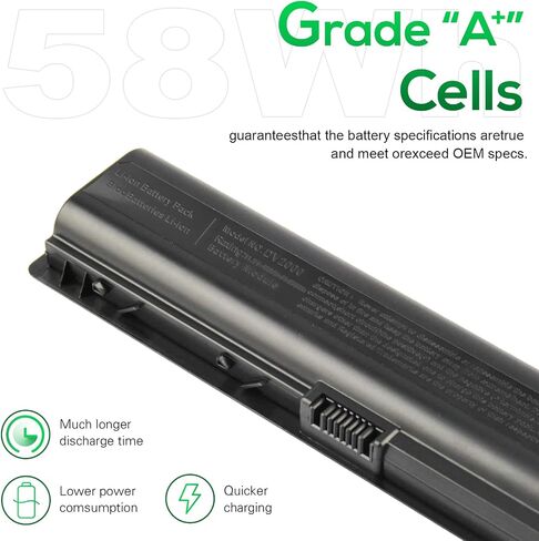 يتوهم شراء بطارية الكمبيوتر المحمول DV2000 الجديدة لسلسلة Hp Pavilion DV2100 DV2500 DV6000 DV6700 P/N's: 441425-001 446506-001 446507-001 HSTNN-DB42 452057-001 hstnn-c17c 417066-001 441 611-001 in Saudi Arabia
