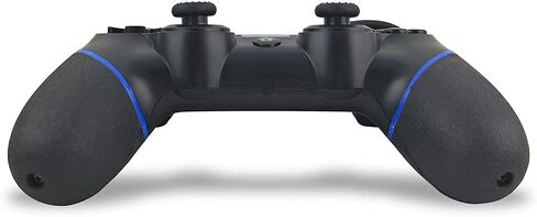 لوحة تحكم سلكية من GAMFAMI لجهاز Ps4 عصا تحكم مزدوجة الاهتزاز والصدمات لجهاز PS4/PS4 Slim/PS4 Pro والكمبيوتر الشخصي (أسود وأزرق)... in Kuwait