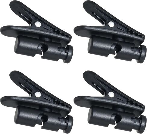 Wire Clip for Earphone Wire FMHXG 4PCS Portable Balck Earpiece Headset Large Clip Clamp for Round Wire Earphone, Earphone Wire Clip in Saudi Arabia