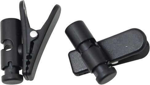 Wire Clip for Earphone Wire FMHXG 4PCS Portable Balck Earpiece Headset Large Clip Clamp for Round Wire Earphone, Earphone Wire Clip in Saudi Arabia