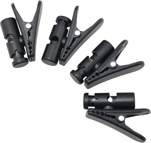Wire Clip for Earphone Wire FMHXG 4PCS Portable Balck Earpiece Headset Large Clip Clamp for Round Wire Earphone, Earphone Wire Clip in Saudi Arabia