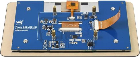 Waveshare 4.3 Inch Touch Screen DSI LCD with Case for Raspberry Pi 4B, 800×480 Resolution Monitor IPS Capacitive Screen Support Raspbian/Ubuntu/Kali/Retropie/WIN10 IoT in Kuwait
