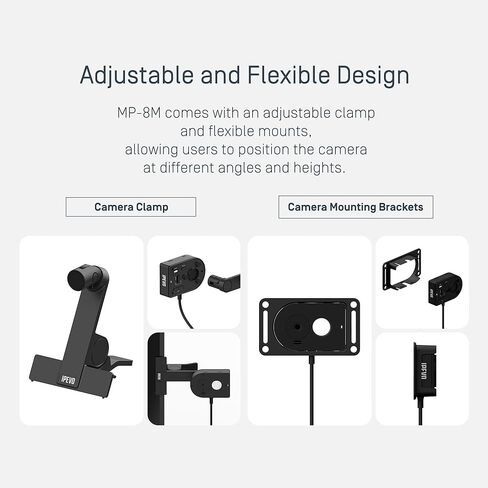 كاميرا مستندات USB IPEVO V4K PRO 120 4K، عدسة FOV 120 درجة، مستشعر Sony CMOS، التركيز التلقائي السريع، تقليل الضوضاء AI، كاميرا ويب، توصيل وتشغيل USB، مؤتمرات الفيديو، البث، العمل من المنزل in Kuwait