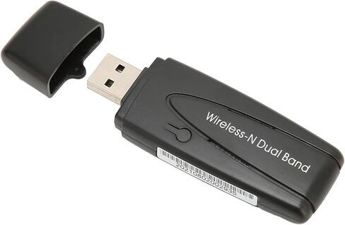 Sanpyl USB WiFi Adapter, 300Mbps High Speed Network Adapter 2.4Hz 5GHz Dual Band Wireless Internet Network Adapter Mini WiFi Dongle for Desktop PC Laptop in Saudi Arabia