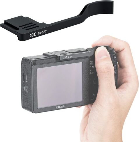 JJC TA-GR2 قبضة الإبهام لكاميرا Ricoh GR II، قبضة الإبهام Ricoh GR II، قبضة الإبهام GR II، مصنوعة من سبائك الألومنيوم الممتازة، قبضة الحذاء الساخن لـ Ricoh GR II in Saudi Arabia
