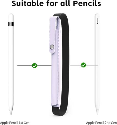 حافظة حامل متوافقة مع Apple Pencil الجيل الأول/الثاني، غطاء من جلد البولي يوريثان مناسب لجهاز iPad الجديد الجيل العاشر 2022، iPad 9th/8th/7th Gen 10.2"، iPad Air 5th/4th Gen، iPad 9.7"، أرجواني لافندر in Kuwait