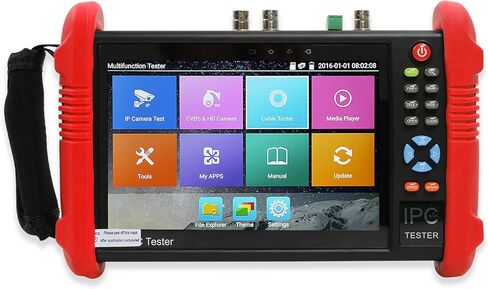 Wsdcam 7 بوصة الكل في واحد IPS شاشة تعمل باللمس IP كاميرا اختبار الأمن CCTV مراقب اختبار مع SDI/TVI/AHD/CVI/POE/4K H.265/1080p HDMI داخل وخارج/RJ45-TDR/تحديث البرامج الثابتة ترقية 9800ADHS-Plus in Saudi Arabia