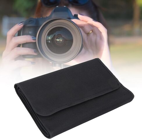 حافظة محفظة لمرشح عدسة الكاميرا، حقيبة مرشح عدسة الكاميرا خفيفة الوزن ذات 10 جيوب عالمية للمرشح الدائري لمرشح السلسلة P in Kuwait