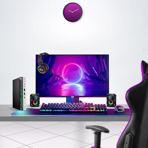 HP RGB G4 Mini PC- Intel Core i5-8th Gen Upto 3.50Ghz, 32GB DDR4 Ram, 1TB NVMe SSD - Windows 11 Pro, New FHD 24" Monitor, RGB Set- Micro pc for Home/Office (Renewed) in Saudi Arabia