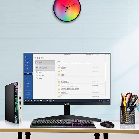 HP RGB G4 Mini PC- Intel Core i5-8th Gen Upto 3.50Ghz, 32GB DDR4 Ram, 1TB NVMe SSD - Windows 11 Pro, New FHD 24" Monitor, RGB Set- Micro pc for Home/Office (Renewed) in Saudi Arabia