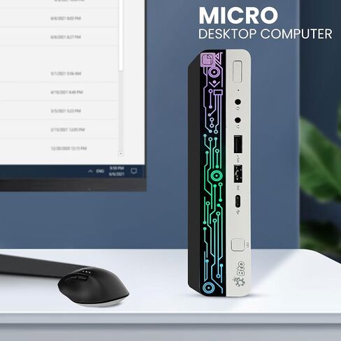HP RGB G4 Mini PC- Intel Core i5-8th Gen Upto 3.50Ghz, 32GB DDR4 Ram, 1TB NVMe SSD - Windows 11 Pro, New FHD 24" Monitor, RGB Set- Micro pc for Home/Office (Renewed) in Saudi Arabia