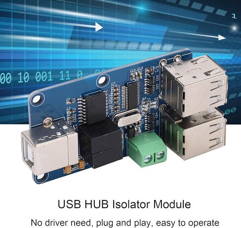 وحدة عازل USB DJDK، وحدة محور عازل USB ذات 4 قنوات، لوحة حماية اقتران، مكون إلكتروني ADUM3160 in Kuwait