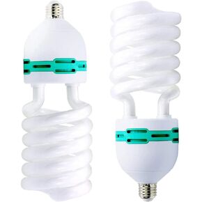 LimoStudio [Set of 2] 105W CFL Photography Video Daylight 6500K White Balanced Fluorescent Light Bulb for Studio, Home, & Office, AGG2691 in Kuwait