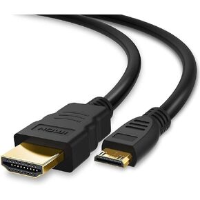 BRENDAZ HDMI Mini HDMI to HDMI Cable, Mini HDMI Connector (C) Cable Compatible with Nikon D3300 D3200 D5300 D5600 D7000 D7100 D7200 D3 D300s D3x DSLR Camera.(15-Feet)