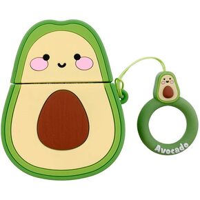 ZOSTLAND Cute Wireless EarphoneCase,Thick Soft Portable Buckle Protective Silicone Skin Cover Case [Front LED Not Visible] Compatible with Apple AirPods Case 2&1 (Buckle Stitch,AirPods 2&1)