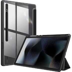 حافظة Fintie Hybrid رفيعة لهاتف Samsung Galaxy Tab S9 Ultra 2023/S8 Ultra 2022 14.6 بوصة (موديل SM-X910/X916B/X918U/X900/X906)، غطاء مقاوم للصدمات مع غطاء خلفي شفاف شفاف، رخام غائم in Kuwait