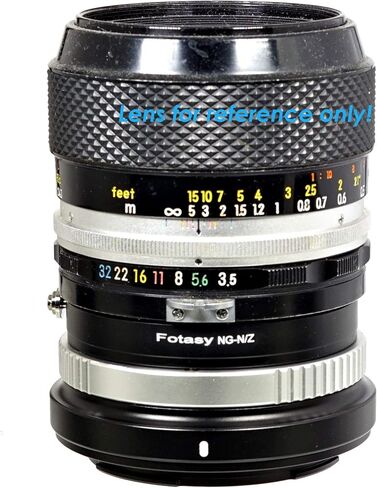 Fotasy Nikkor G AFS F Mount Lens to Z Mount Adaptor، G إلى Z محول، محول F Z، حلقة فتحة، متوافقة مع كاميرا Nikon Z Mount Mirrorless Z 30 Z 50 Z 5 Z 6 Z 7 Z 6II Z 7II z fc Z 9 in Saudi Arabia